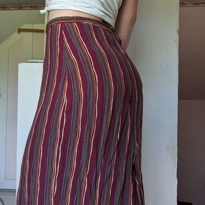 90s midi slit skirt